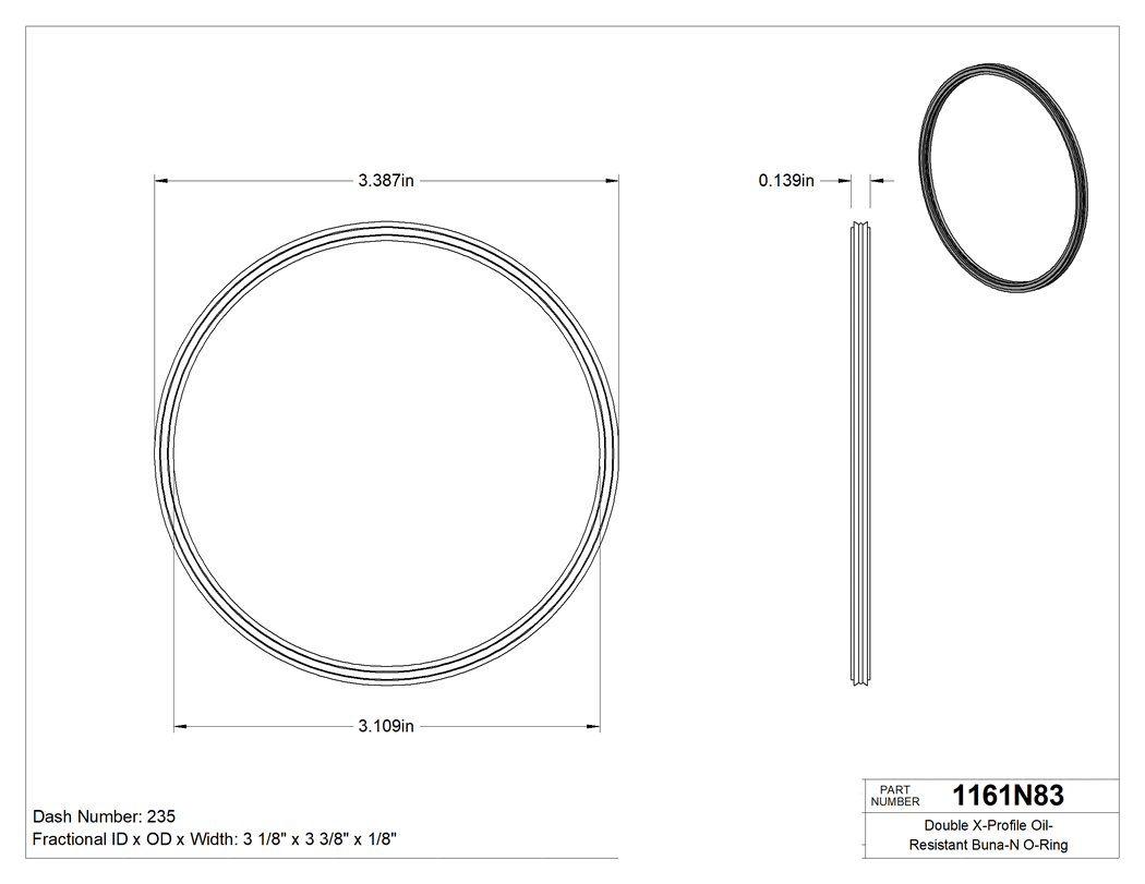 Technical drawing - 1161N83